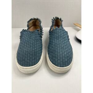 Vince Camuto VC Bimmy Casual Blue Stretch Flat Slip-On Skate Sneaker Size 7